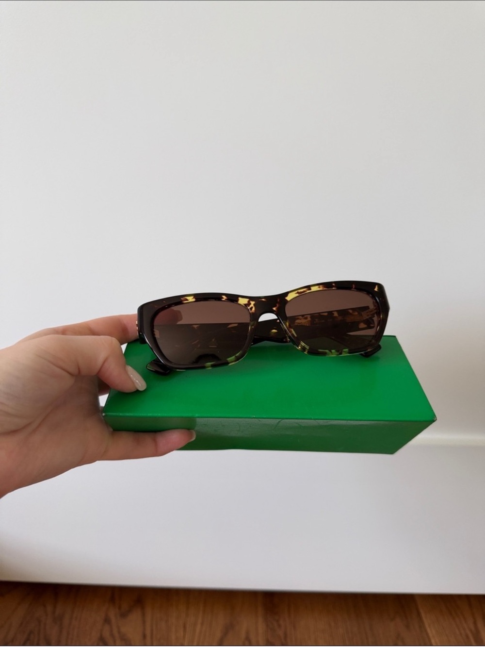 Bottega Veneta tortoise sunglasses
